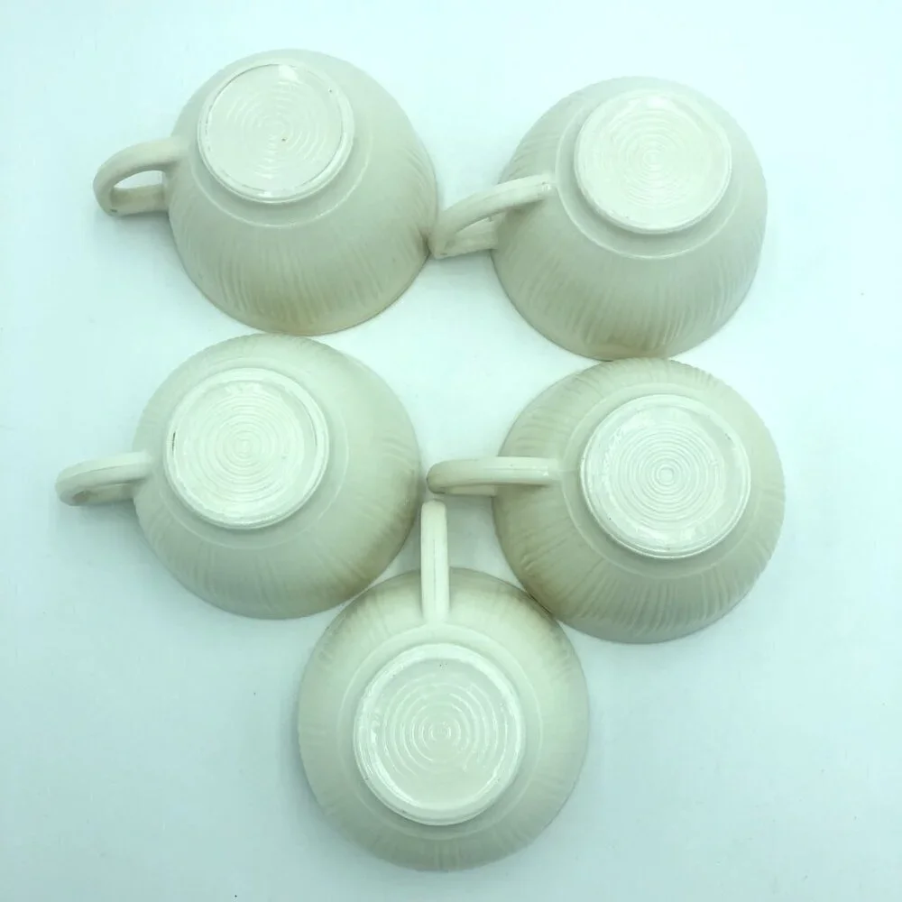 Macbeth Evans Cremax Castle Cups Rare Lot of 5